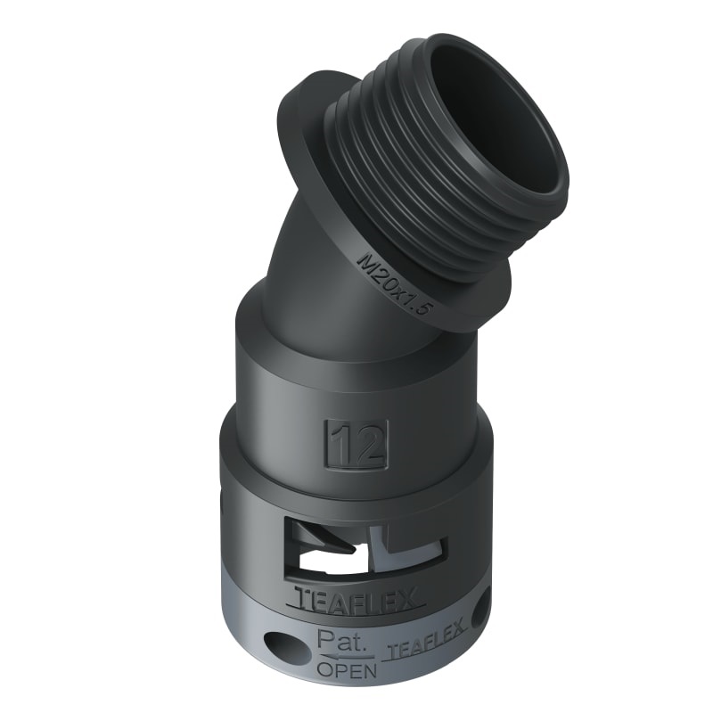 Curva 45°Ip66 Bf12 M20 Nero