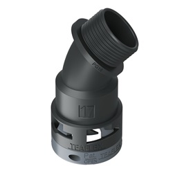 Curva 45°Ip66 Bf17 Pg16 Nero