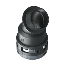 Curva 45°Ip66 Bf36 M40 Nero