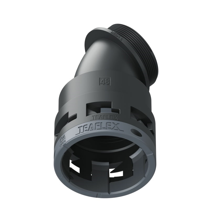 Curva 45°Ip66 Bf48 M50 Nero