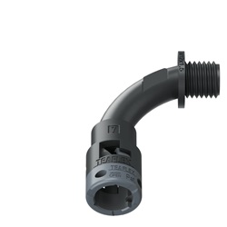 Curva 90°Ip66 Bn07 M12 Nero