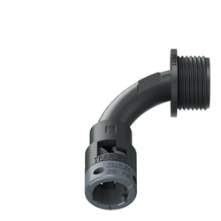 Curva 90°Ip66 Bn07 Pg11 Nero