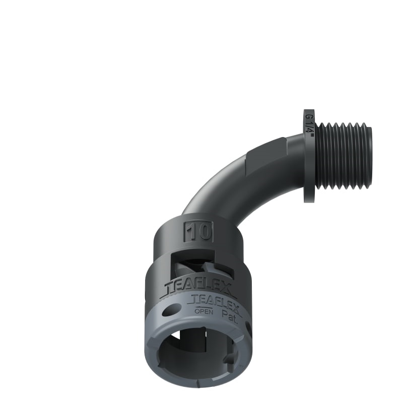 Curva 90°Ip66 Bn10 1/4Nero