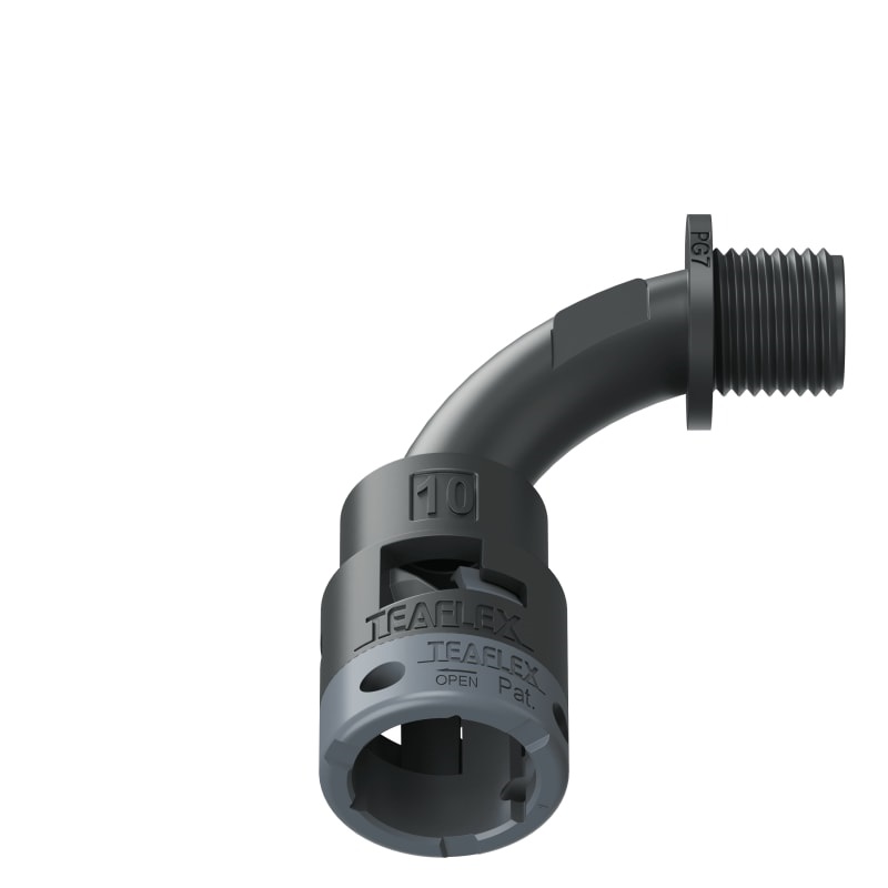 Curva 90°Ip66 Bn10 Pg07 Nero