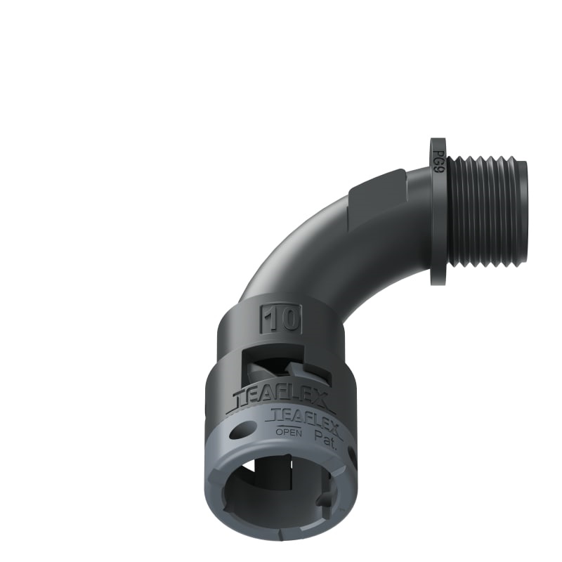 Curva 90°Ip66 Bn10 Pg09 Nero