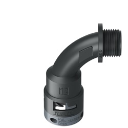 Curva 90°Ip66 Bn12 3/8Nero
