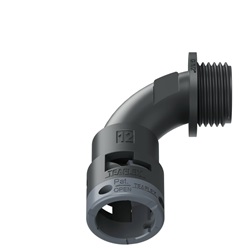 Curva 90°Ip66 Bn12 1/2Nero