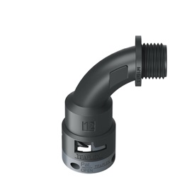 Curva 90°Ip66 Bn12 M16 Nero
