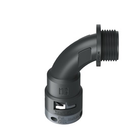Curva 90°Ip66 Bn12 M20 Nero