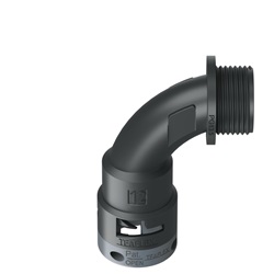 Curva 90°Ip66 Bn12 Pg13 Nero