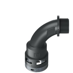 Curva 90°Ip66 Bn17 M20 Nero