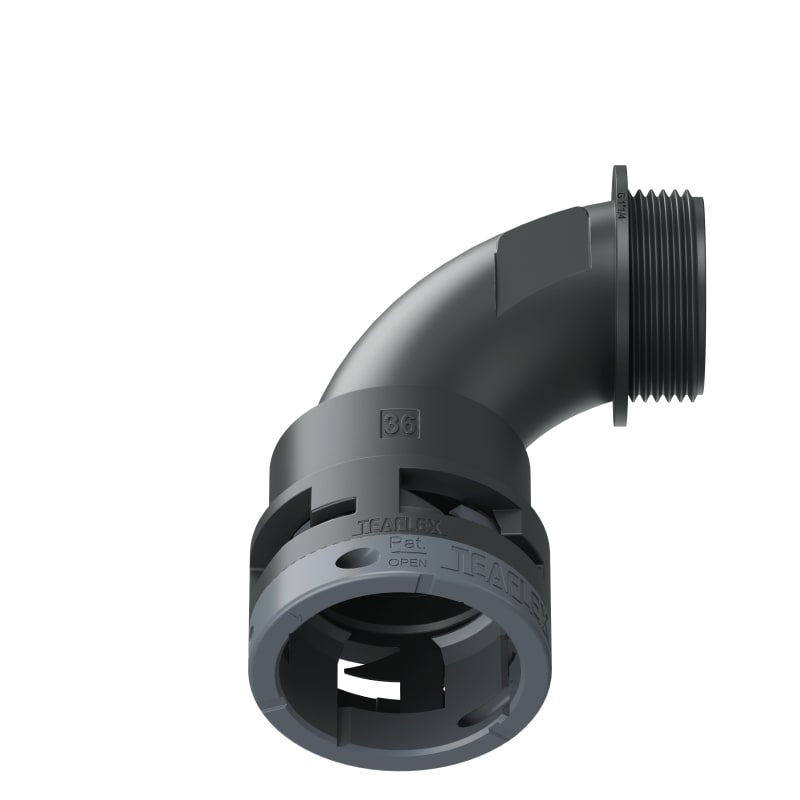 Curva 90°Ip66 Bn36 11/4Nero