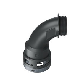 Curva 90°Ip66 Bn36 M40 Nero