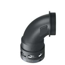 Curva 90°Ip66 Bn48 M63 Nero