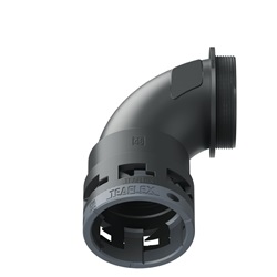 Curva 90°Ip66 Bn48 Pg48 Nero