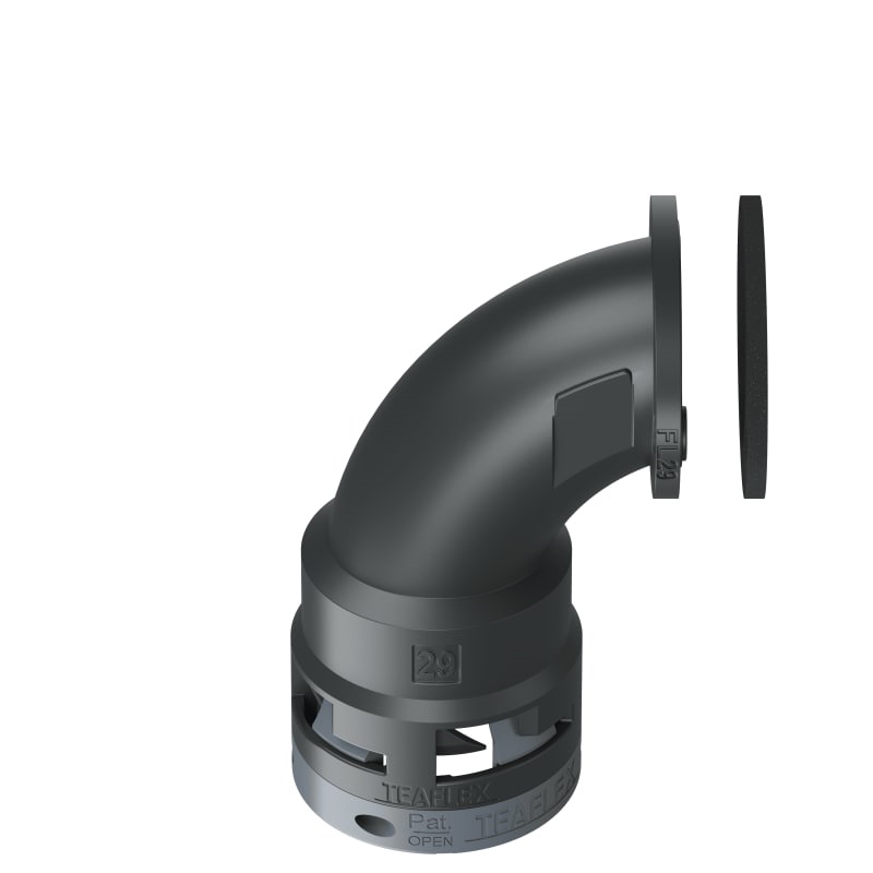 Flangia 90° Ip66 Fl29 Nero