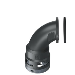 Flangia 90° Ip66 Fl29 Nero