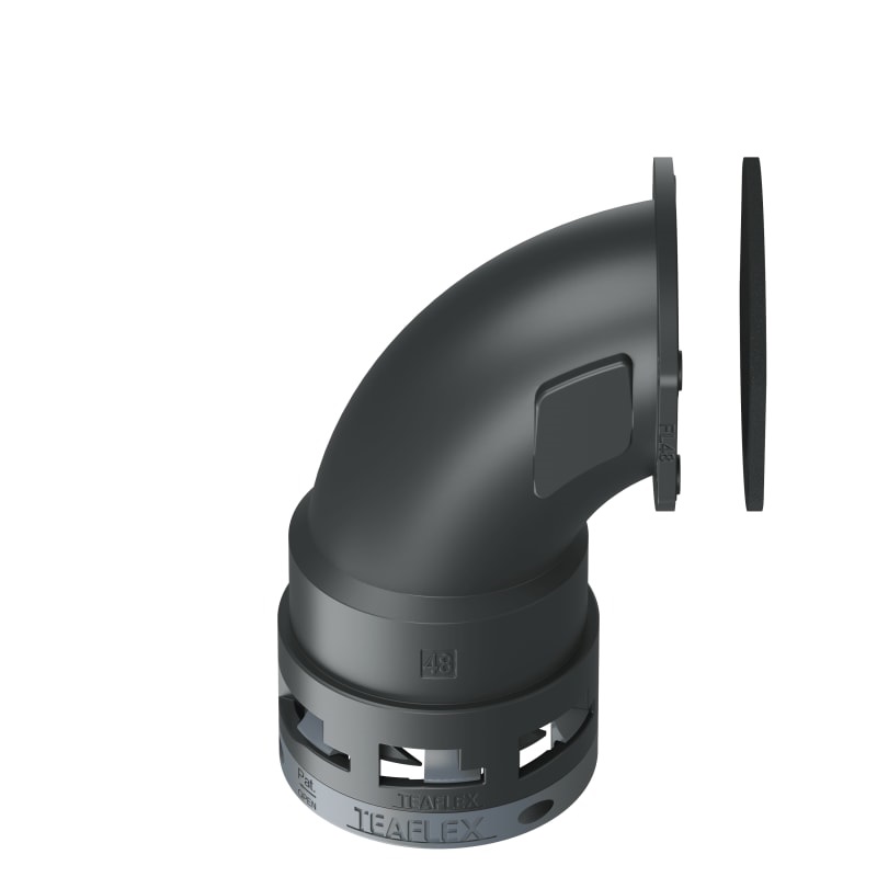 Flangia 90° Ip66 Fl48 Nero