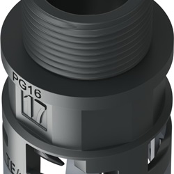 Raccordo Nero Ip66 Sm17 Pg16