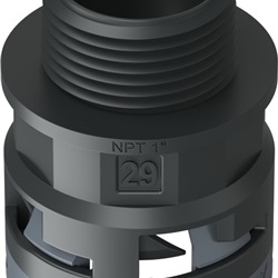 Raccordo Nero Ip66 Sm29 Npt1