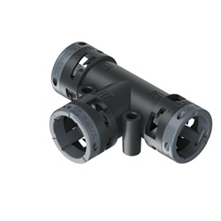 Raccordo T Nero Ip66 17-17-17