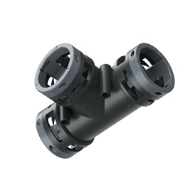 Raccordo T Nero Ip66 36-36-36