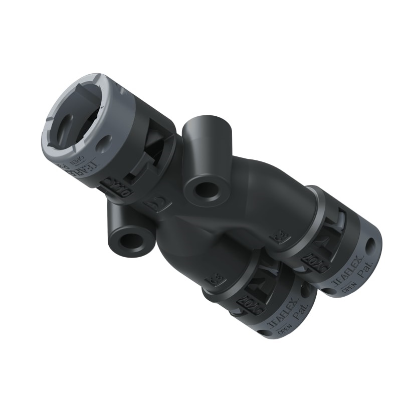 Raccordo Y Nero Ip66 10-07-07