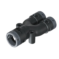 Raccordo Y Nero Ip66 12-10-10