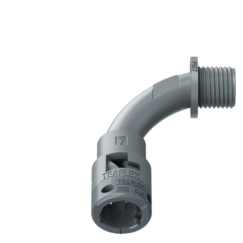 Curva 90°Ip66 Bn07 Pg07 Grigio