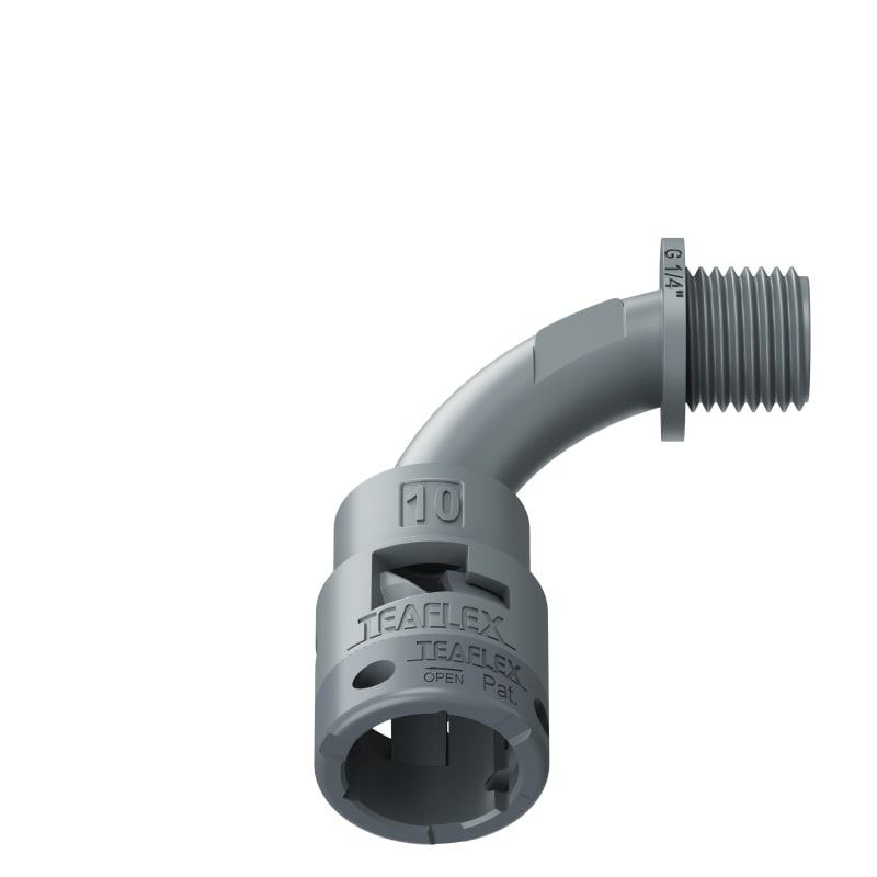 Curva 90°Ip66 Bn10 1/4Grigio