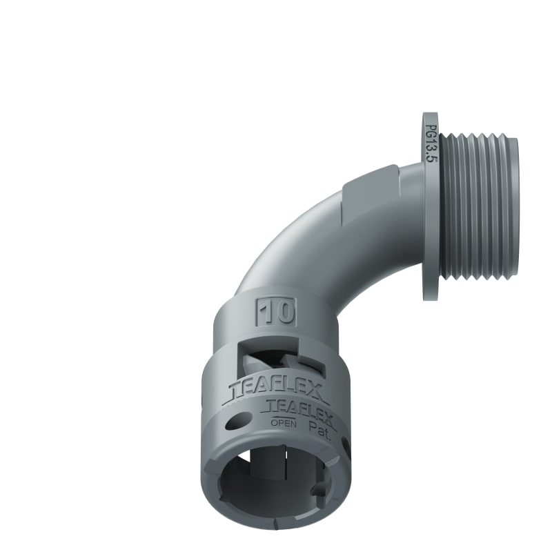 Curva 90°Ip66 Bn10 Pg13 Grigio