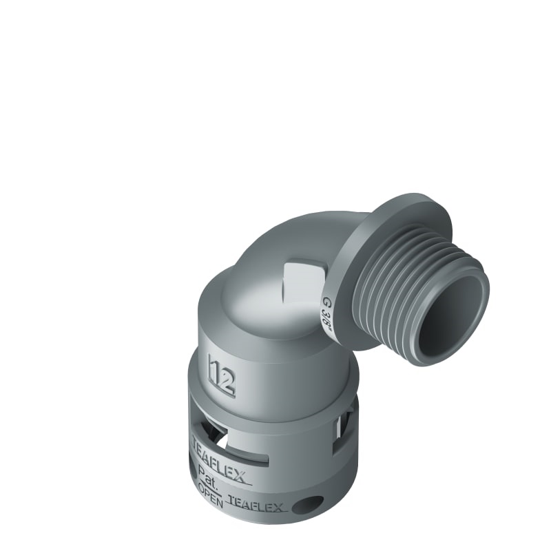 Curva 90°Ip66 Bn12 3/8Grigio