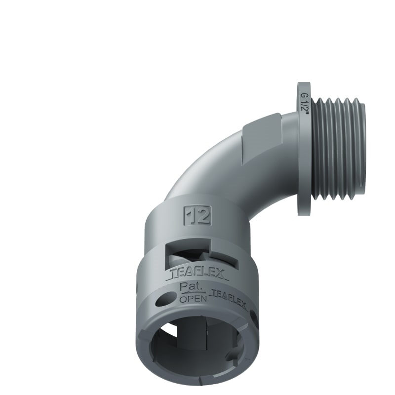 Curva 90°Ip66 Bn12 1/2Grigio