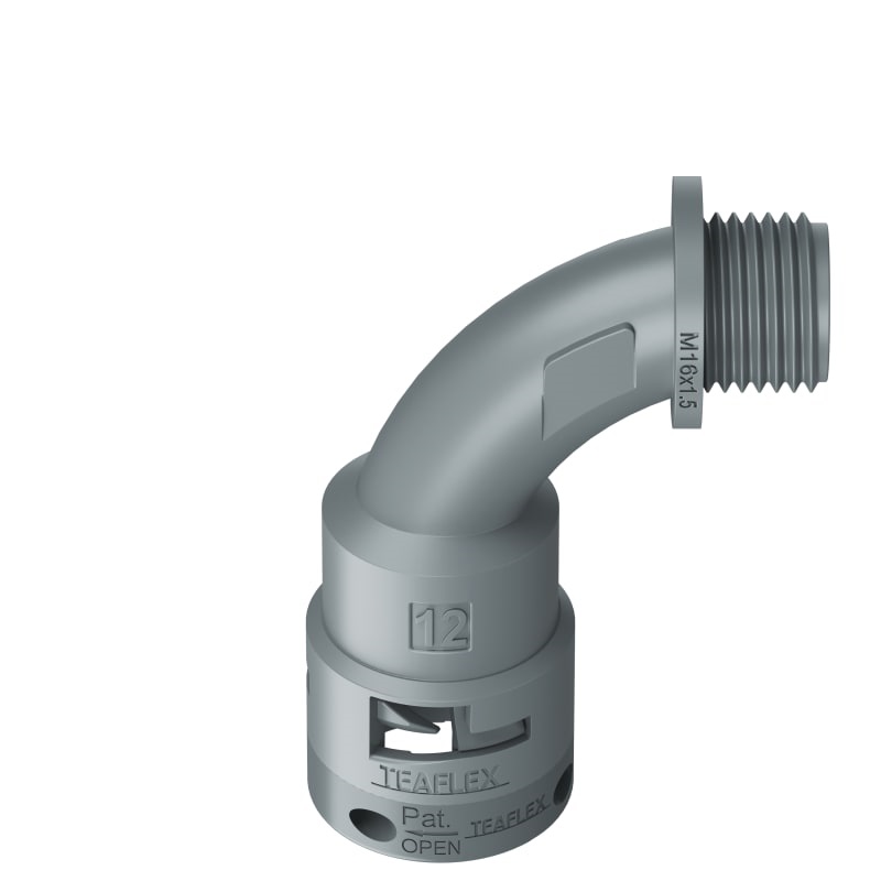 Curva 90°Ip66 Bn12 M16 Grigio
