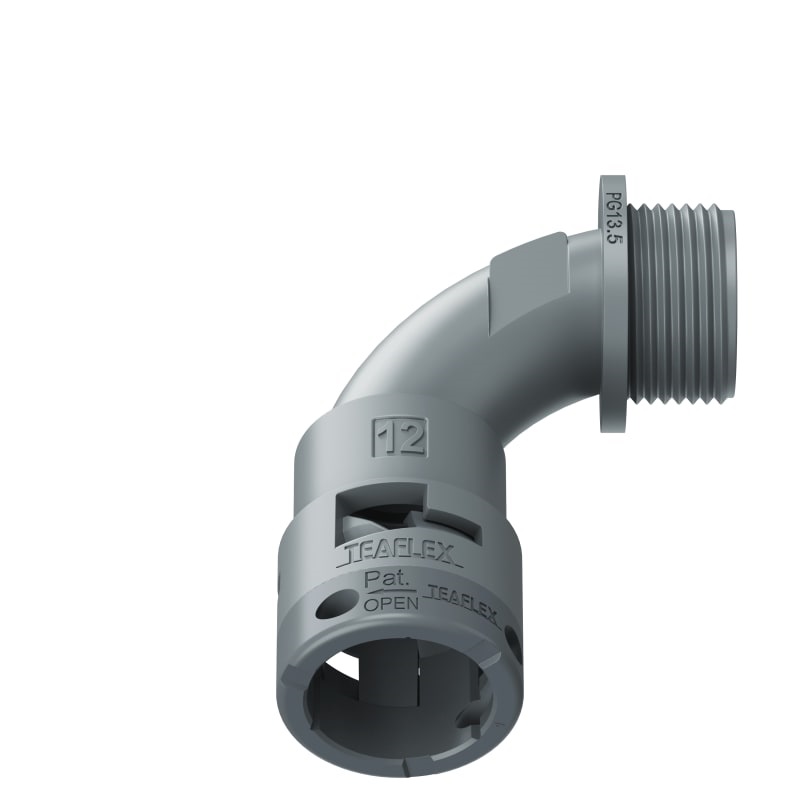 Curva 90°Ip66 Bn12 Pg13 Grigio