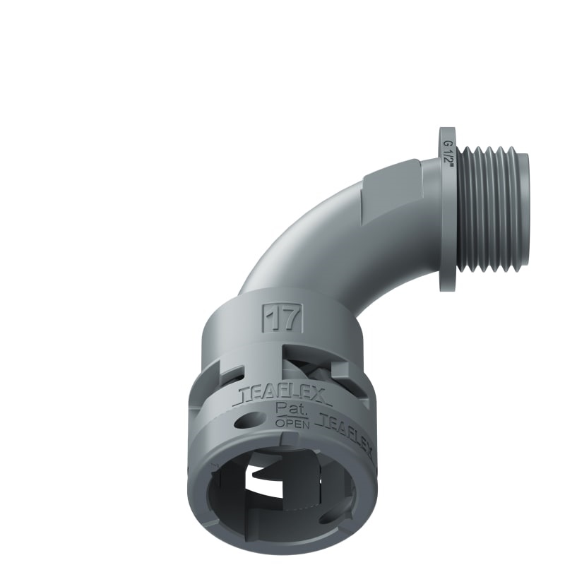 Curva 90°Ip66 Bn17 1/2Grigio