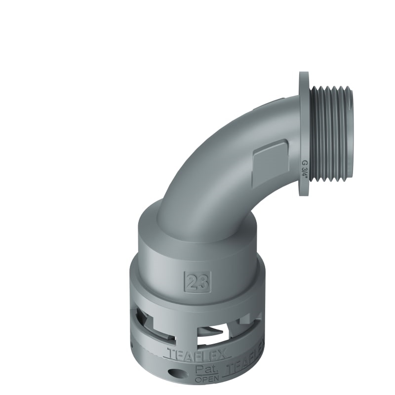 Curva 90°Ip66 Bn23 3/4Grigio