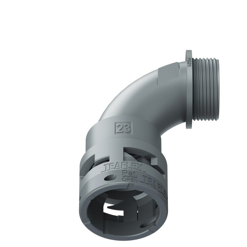 Curva 90°Ip66 Bn23 Pg21 Grigio