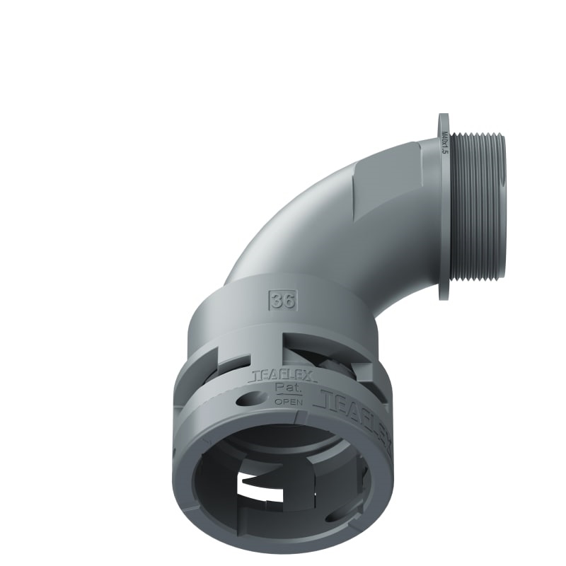 Curva 90°Ip66 Bn36 M40 Grigio