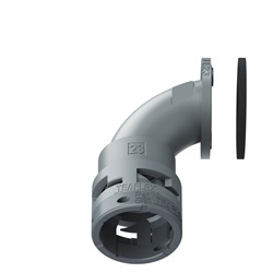 Flangia 90° Ip66 Fl23 Grigio