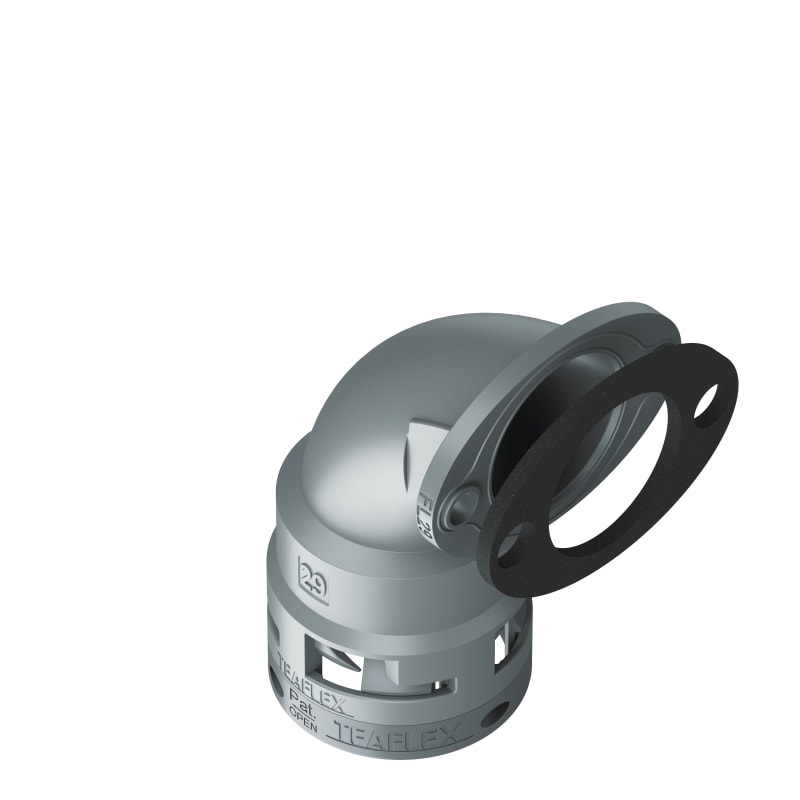 Flangia 90° Ip66 Fl29 Grigio