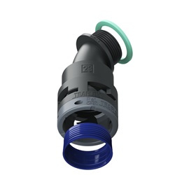 Curva 45°Ip68 Bf23 M25 Nero