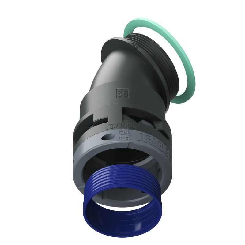 Curva 45°Ip68 Bf36 Pg36 Nero