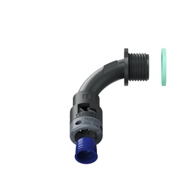 Curva 90°Ip68 Bn07 Pg09 Nero