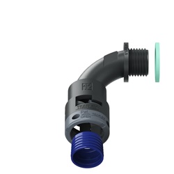 Curva 90°Ip68 Bn12 M16 Nero