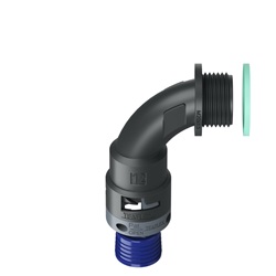 Curva 90°Ip68 Bn12 M20 Nero