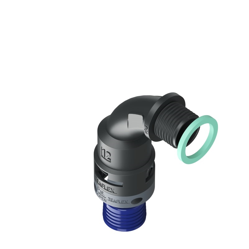 Curva 90°Ip68 Bn12 Pg09 Nero