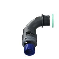 Curva 90°Ip68 Bn12 Pg11 Nero