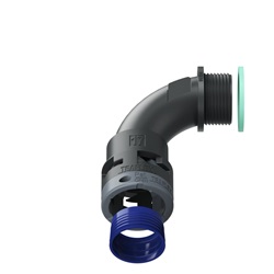 Curva 90°Ip68 Bn17 Pg16 Nero