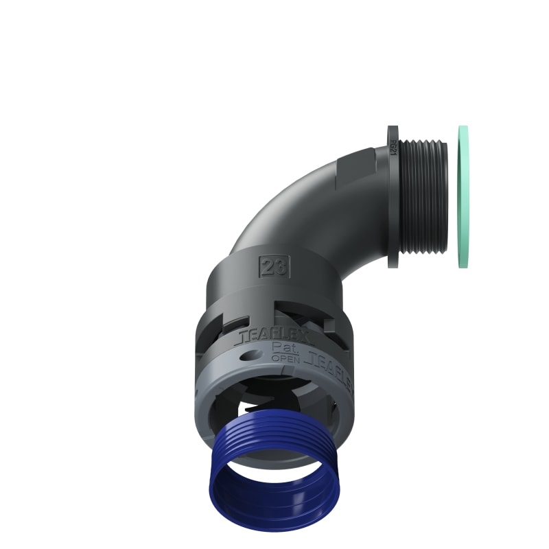 Curva 90°Ip68 Bn23 Pg21 Nero